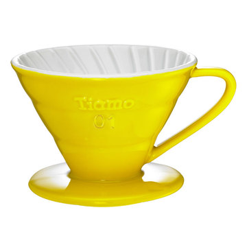 V01 Porcelain Coffee Dripper - Yellow