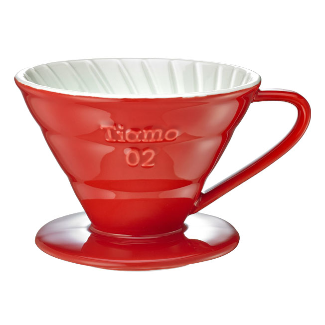 V02 Porcelain Coffee Dripper - Red