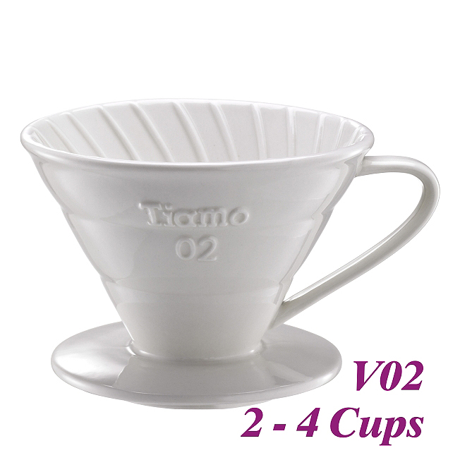 V02 Porcelain Coffee Dripper - White